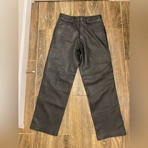 Wilson’s Genuine Leather M Julian Biker Carpenter Pants Mens 30x30 Black